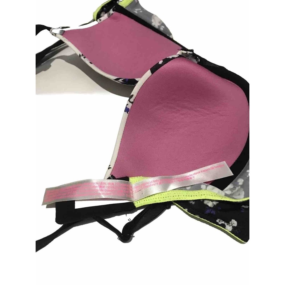 PINK Victoria’s Secret Bra Floral Multicolor Size 32A - Picture 6 of 15